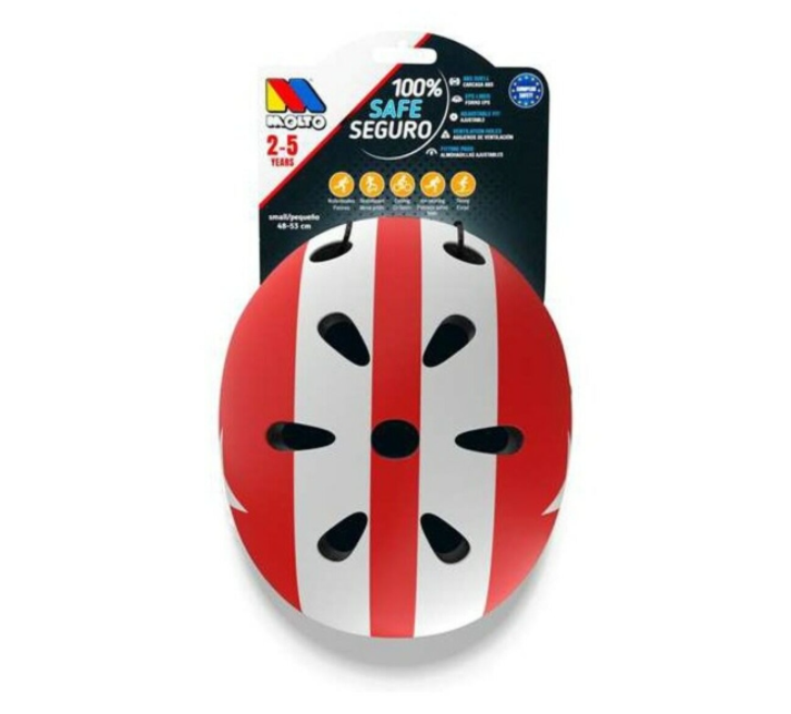 Baby Helmet Moltó White Red 48-53 cm