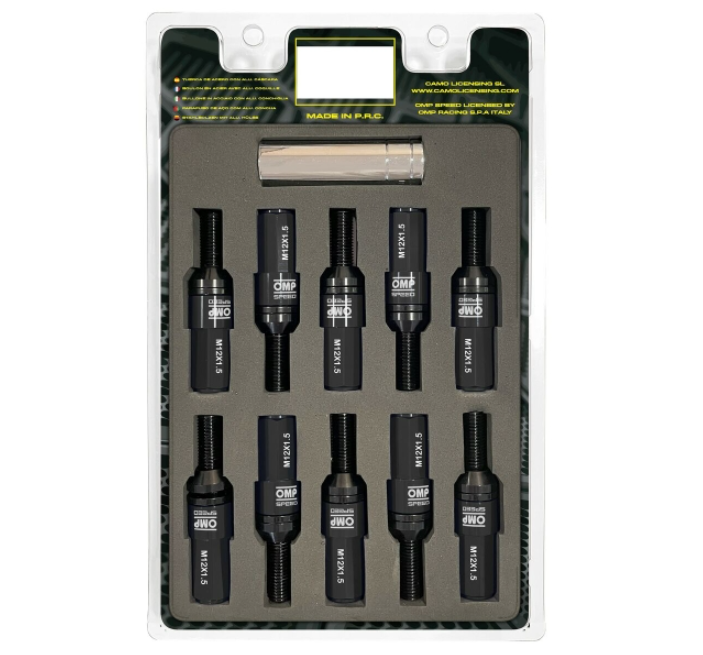 Screw kit OMP OMPS09981401 28 mm Black M14 x 1,50